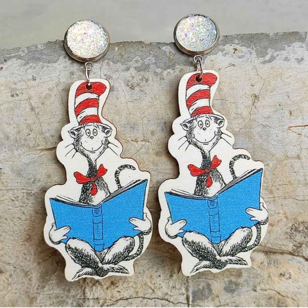 Dr Seuss earrings
